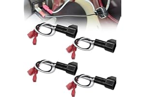 SecosAutoparts 4pc 2-Pin Speaker Harness Adapter Plug Compatible with Ford F150 F250 Escape Mustang & More