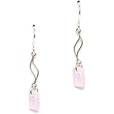 Journey Sea Glass Earrings - Sterling Drop Beach Earrings for Women by EcoSeaCo, using sustainable, recycled and repurposed material. Handmade Jewelry in the USA