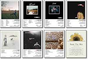 UMAYALIFE Zach Poster Bryan (8 Pcs 8 * 11 inch) Album Cover Music Posters for Room Aesthetic, Wall Art for Room Decor Posters for Fans Unframed