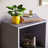 Vida Designs Oxford 3 Tier Cube Bookcase Grey Wooden Shelving view 3