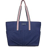 JINYIBAGS Canvas Tote Bag for Women, Large Capacity Travel Shoulder Bag, Heavy Duty Canvas Tote Bag for Work, College, Beach