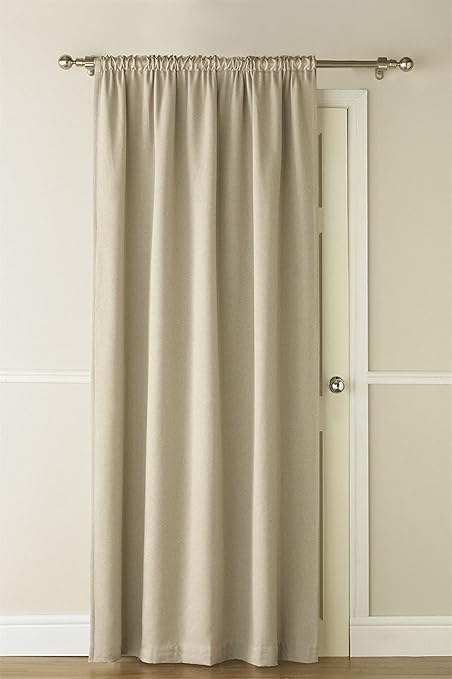 51 X 84 Natural Beige Luxury Self Lined Blackout Thermal Door