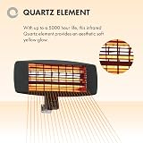 Devola Core 2kW Garden Patio Heater Square Wall Mounted view 6