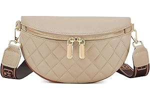 Eslcorri Small Crossbody Sling Bag for Women Trendy - Fanny Packs Leather Chest Belt Bum Bag Anti Theft Purse for Travel