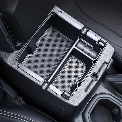 Liberrway Center Console Organizer For Jeep Wrangler Jl Jlu 2018 19 Jeep Gladiator Truck 2020 Organizer Tray Armrest Box Secondary Storage Black