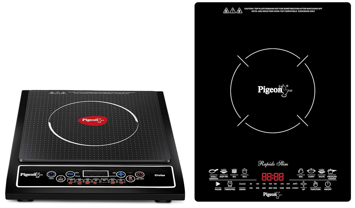 Buy Pigeon by Stovekraft Cruise 1800Watt Induction Cooktop, Black