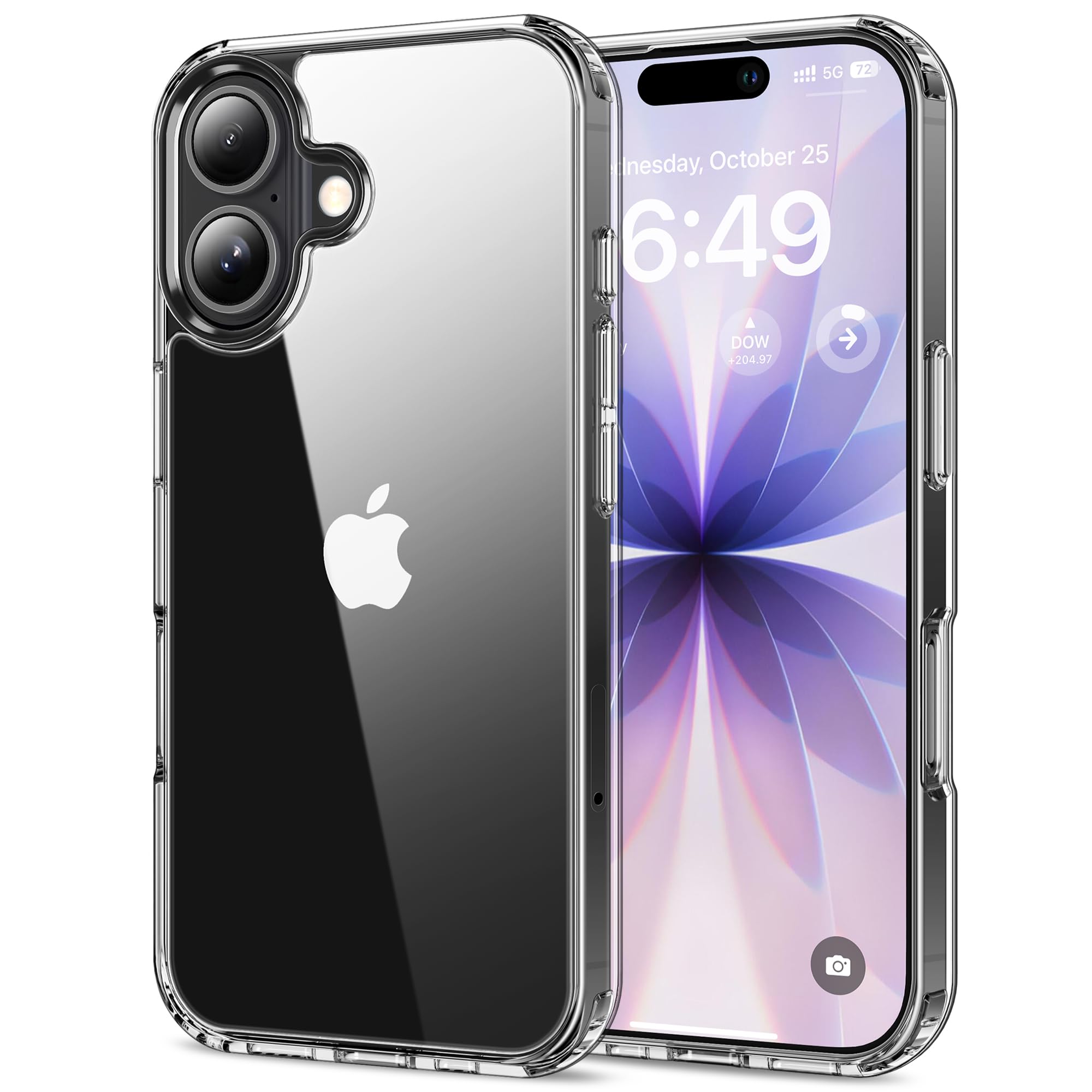 Photo 1 of HOOMIL Case for iPhone 17 6.3-Inch, Non-Yellowing, Drop Protection, Anti-Scratch Transparent Hard Back Phone Cover - Crystal Clear