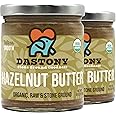 Dastony Organic Raw Hazelnut Butter, 8 oz | Only One Ingredient | Vegan, Paleo and Keto Friendly, Non GMO, Gluten-free - Pack of 2
