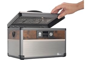 Glosen Storage Safe Box Lockable Dorm Storage Trunk with Key Lock - Briefcase, Medicine Lock Box, Lock Boxes for Personal Items