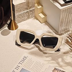 Laemzinv Oversized Square Blue Light Glasses for