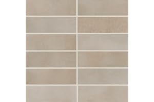 Bedrosians Celine 2" x 6" Matte Porcelain Floor & Wall Tile, Taupe (66-Pack, 5.33 SF)