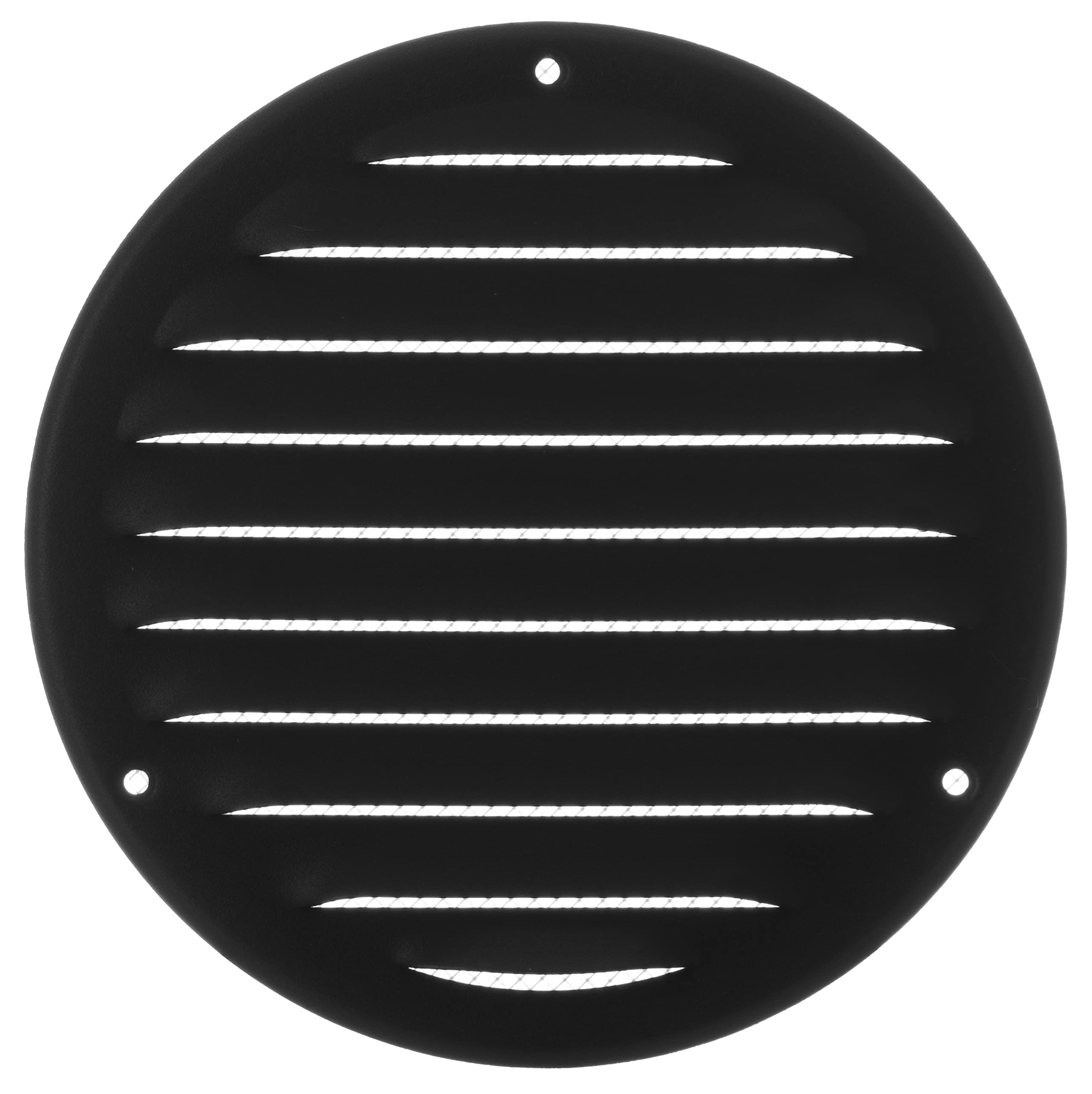 Steinberg14 Anthracite 125mm Metal Air Vent Cover with Insect Mesh - 5 inch Round Ventilation Grille
