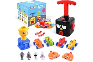 BAKAM Power Balloon Car Toy for Kids, Balloon Launcher Car Toy Set for Kids Science Toy, Inflatable STEM Balloon Pump Cars Racer Kit for Boys Girls (Bird)