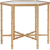 Safavieh Home Collection Kerri Leaf Mirror Top Accent Table