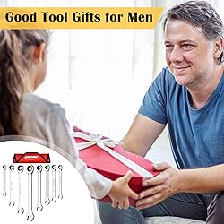 Egofine 8-Piece Ratcheting Wrench Set, Cr-V Steel