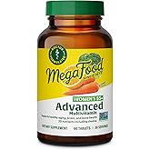 MegaFood, Multi for Women 55+, Supports Optimal Health and Wellbeing, Multivitamin and Mineral Dietary Supplement, Gluten Free, Vegetarian, 60 tablets (30 servings)