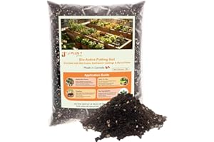 J PLUS T Bio-Active Potting Soil (10L) – Premium Living Mix Enriched with Bat Guano, Earthworm Castings & Mycorrhizae – pH Ad