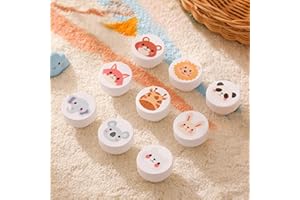 AVENLAND Wooden Drawer Knobs with Screws, Animal Pattern Furniture Pulls for Nursery Room, Round Cabinets Knobs Pulls for Kit