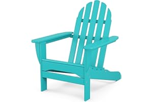 POLYWOOD AD4030AR Classic Outdoor Adirondack Chair, Polyethylene, Aruba