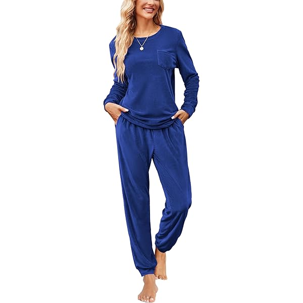 Pajamas Velour Jumpsuit Amazon Lounge Sets For Women Ekouaer