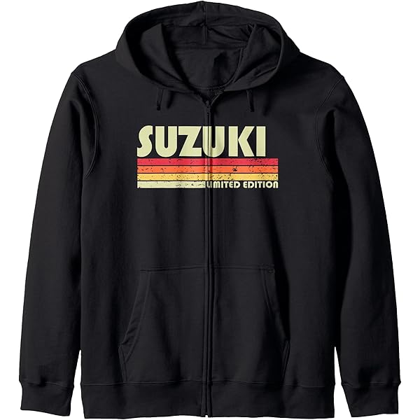 Amazon.com: Suzuki Retro Vintage Japanese Name Pullover Hoodie