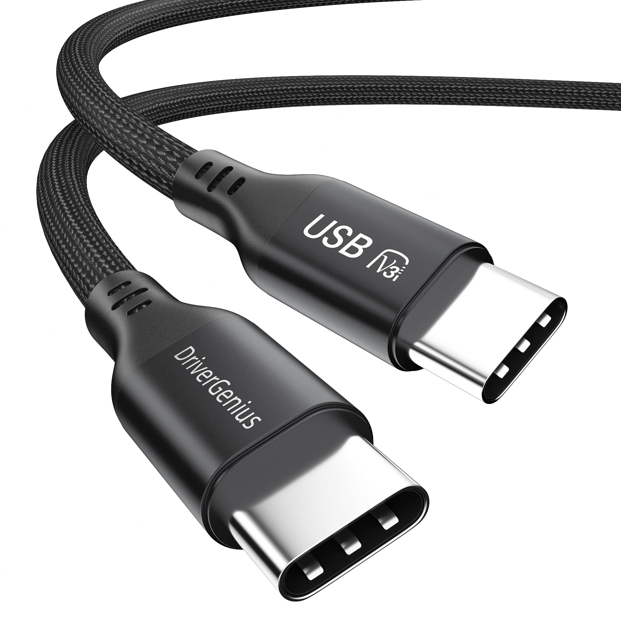 DriverGenius SaranX-PD240 Series | Triple-Mode USB4.0 40Gbps USB-C to C Cable, 240W PD3.1(48V/20V, 5A), 8K/60Hz Video, Compatible with DP-Alt & Power Delivery Devices, 1.8m, Nylon Braided — image 1