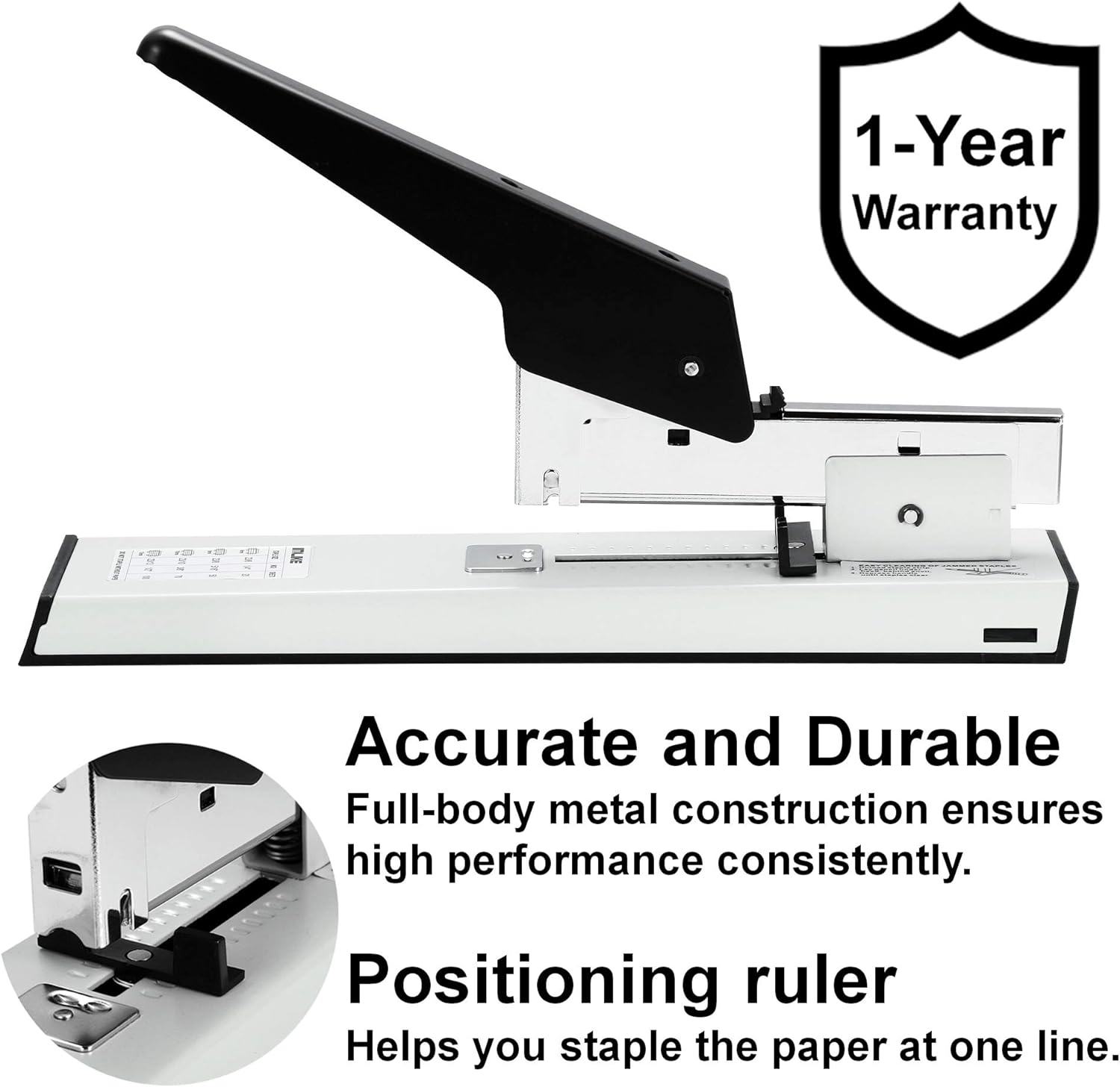 IMLIKE Heavy Duty Stapler with 2000 Staples: 100 Sheets High Capacity Office Stapler, Manual Big Stapler, Metal Large Stapler for Paper Binding, Include 23/8 & 23/13 Staples Each 1000PCS : Office Products