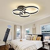 Modern LED Ceiling Light Black 85W Ultra Bright