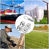 Rybtd M4 Duplex Wire Rope Grips 12 PCS 304 Stainless Steel Clamp for 3mm Wire view 5
