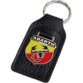 Triple-C Carlos Abarth Leather and Enamel Key Ring Key Fob