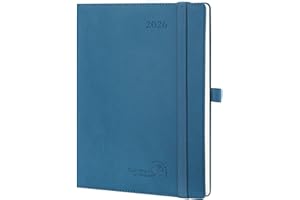 POPRUN 2026 Agenda [Medium-6.5'' x 8.5''] - 2026 Weekly Planner with Hourly Time Slots, Appointment Book for Time Management,