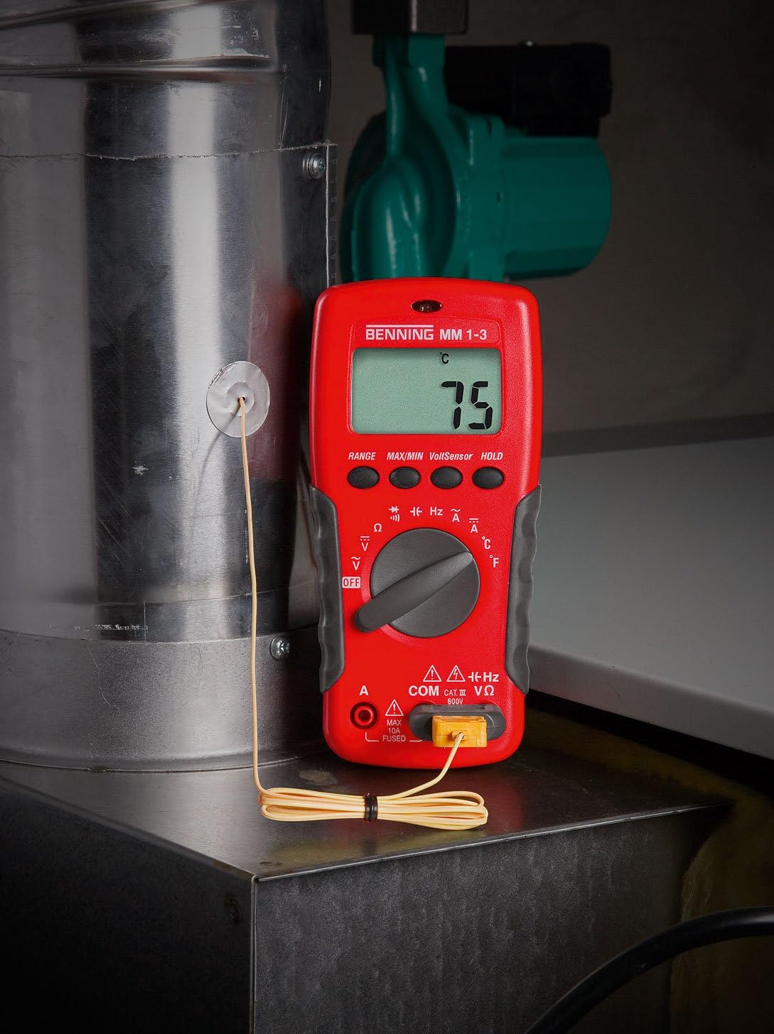 Benning 044083″MM 13″ Digital Multimeter, Red/Black BigaMart