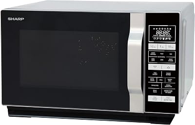 Sharp R860SLM 25L Combi Microwave Oven 900W Silver Flatbed Grill
