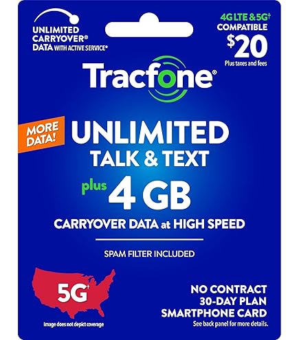 Tracfone Card TracFone 30 Days 500 Minutes/Texts/Data Refill