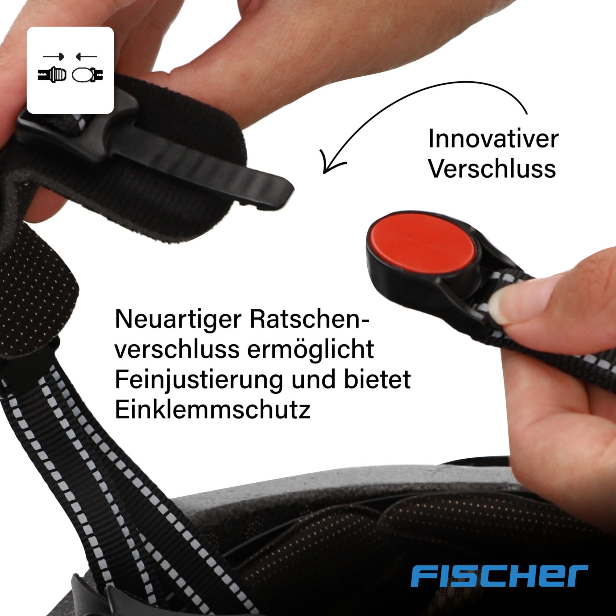 Fischer Erwachsene Fahrradhelm, Radhelm, Cityhelm Urban Plus Brooklyn, L/XL, 58-61cm, blau, mit integriertem LED-Rücklicht 8