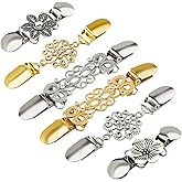 Atarasia 6PCS Retro Sweater Clips for Cardigans, Vintage Cinch Clip for Dresses, Variety of Styles Dress Clip Back of Shirts Cinches Shawl Clips for Different Women Clothing, 3 Sizes