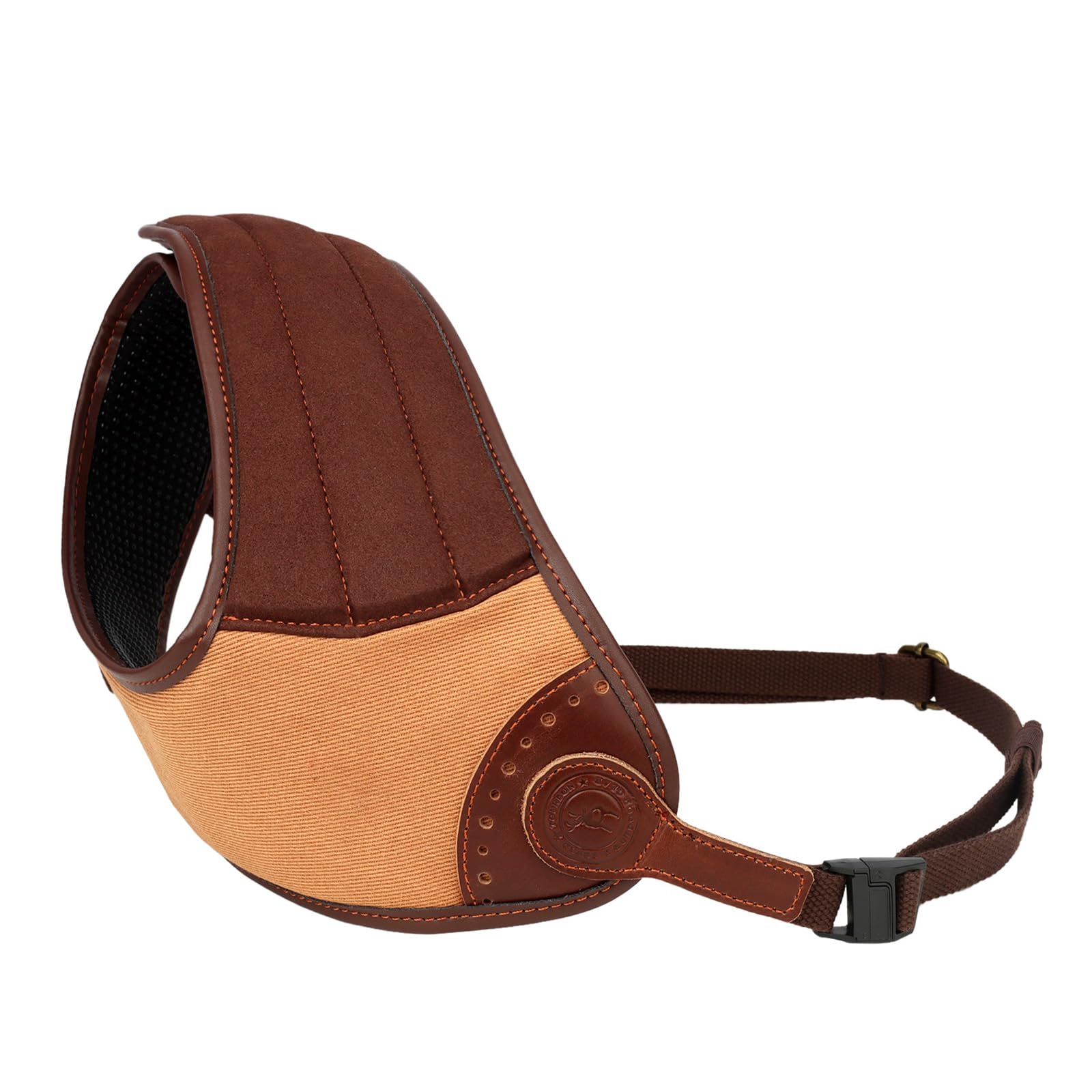 TOURBN Canvas Leather Shoulder Recoil Pad Adjustable Rifle Shotgun Shockproof Pads for Sports Shooting Hunting