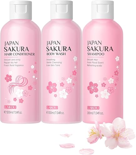 Amazon.com : Sakura Shampoo + Conditioner Set, Japanese Shampoo