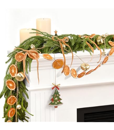 Amazon.com: Daifunli 6ft Christmas Garland Decoration Realistic