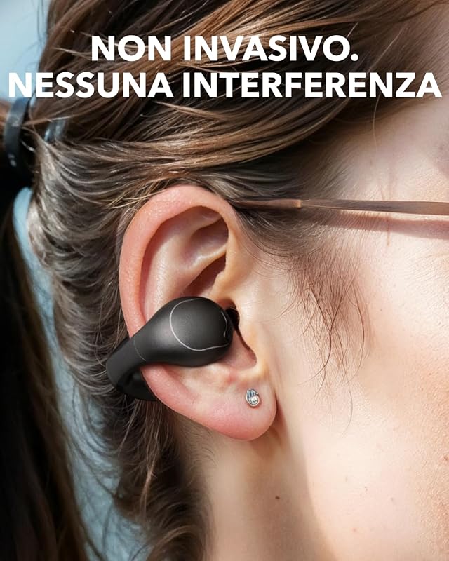 soundcore C40i di Anker, Cuffie Bluetooth Open Ear, Clip-On
