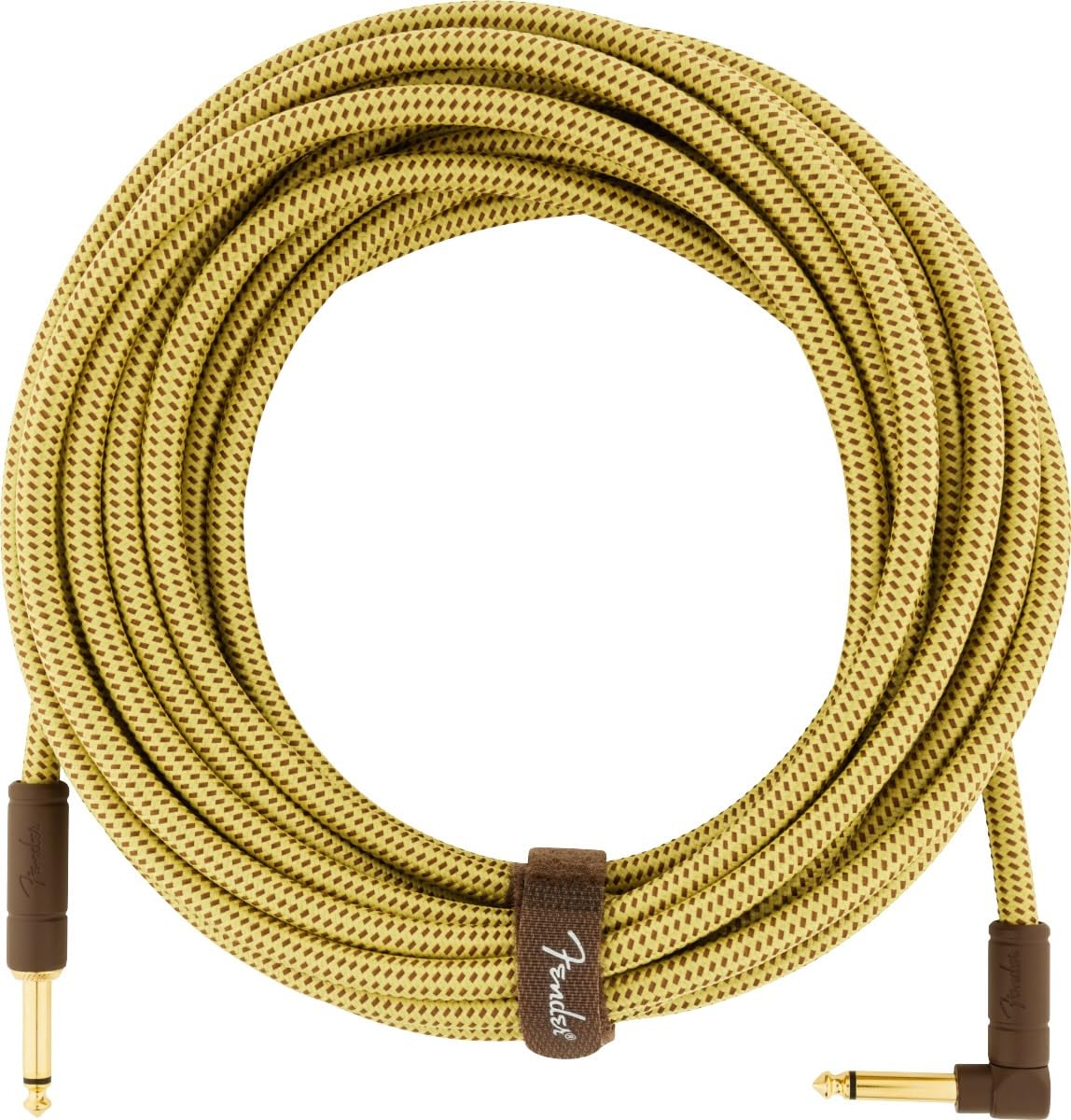 Fender Deluxe Series Instrument Cable - 25 ft – STR/ANG – Tweed