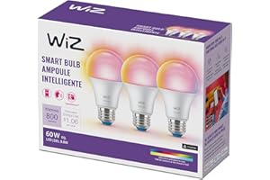 WiZ Connected 60W A19 LED Smart Light Bulbs - Connects to Your Wi-Fi - E26 Smart Bulb - Control with Voice or App + Activate 