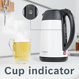 Bosch DesignLine Cordless Kettle 1.7 L 3000W White Black view 7