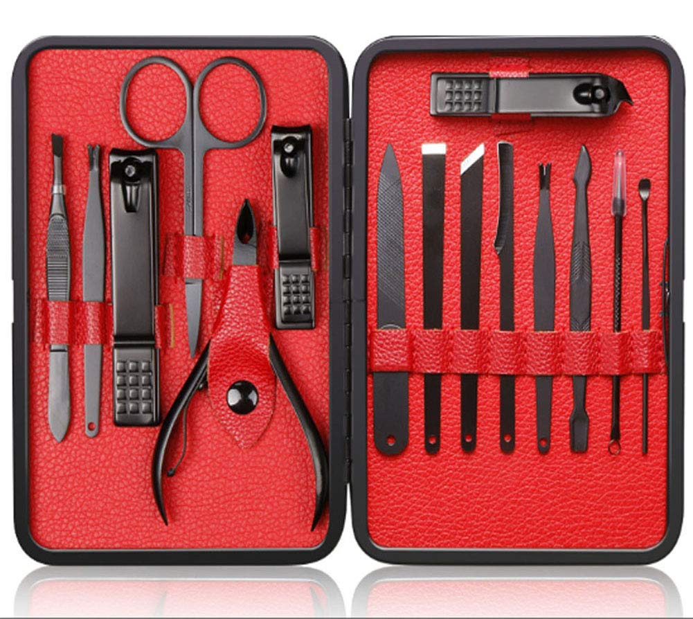 Photo 1 of HPACK.KV Nail Clippers Sets Stainless Steel Nail Cutter Pedicure Kit Nail File Sharp Nail Scissors and Clipper Manicure Pedicure Kit Fingernails & Toenails with Portable stylish case
