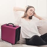 alavisxf xx 432 Capacity CD Case with Zipper Red Heavy Duty Organizer view 6