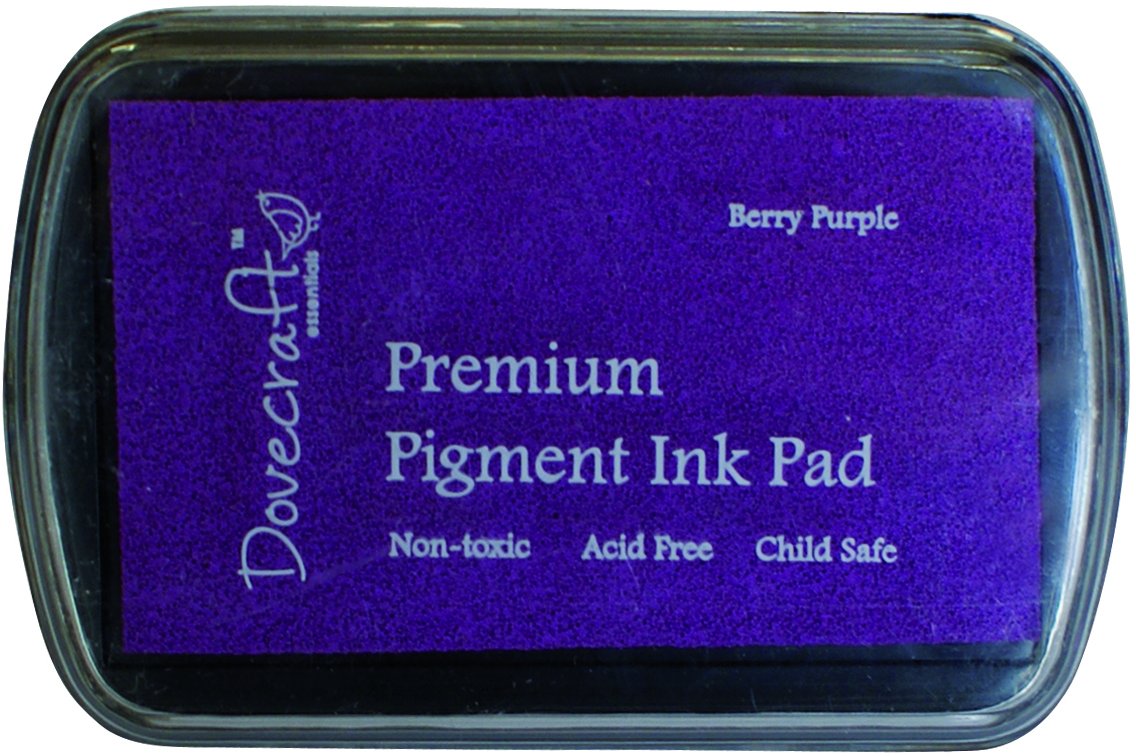 Dovecraft Pigment Ink Pad, Berry Purple, 8.5 x 2 x 6 cm