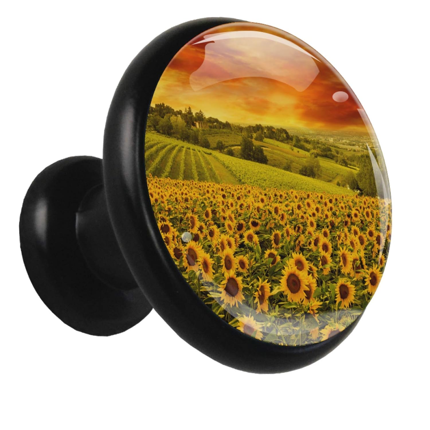 Schrankknöpfe und Griffe Sonnenblume Küchenschrank Knöpfe Metall Bling