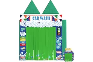 DLOREUK Play Panel for Kids Play Couch Foam Sofa Childrens Home Play Modular Couch (Sofa not Included) - Car Wash - Set of 2 (Entrance & Exit)