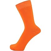 ZAKIRA Finest Combed Cotton Dress Socks in Plain Colours for Men, Women