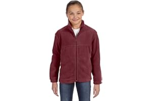 Harriton Youth Full-Zipper Polyester Fleece Pullover